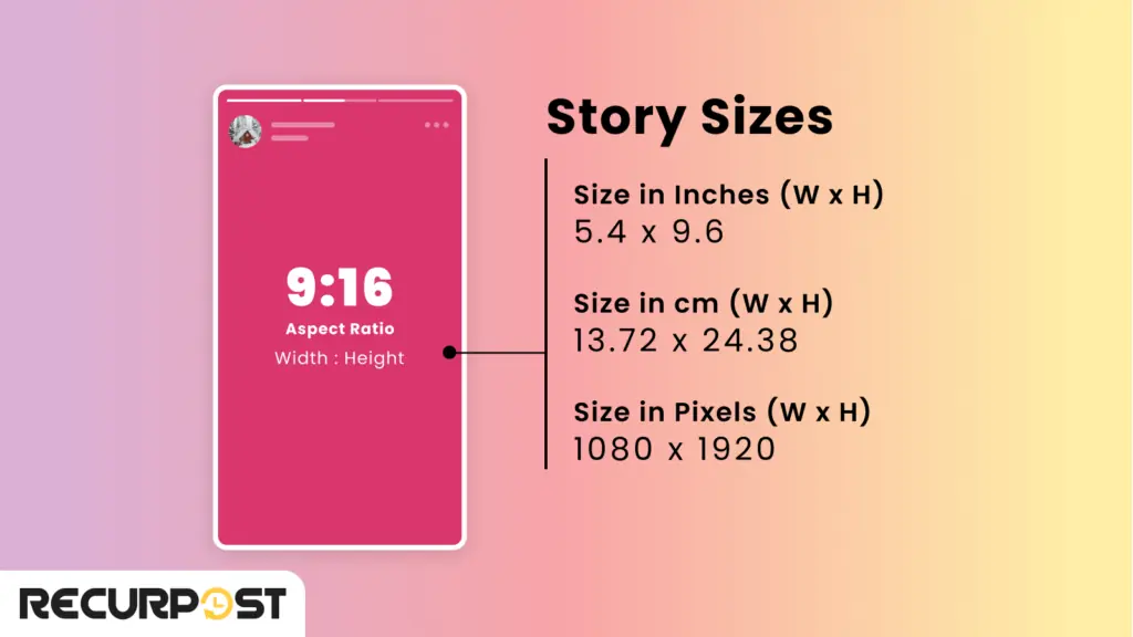 Instagram story Size