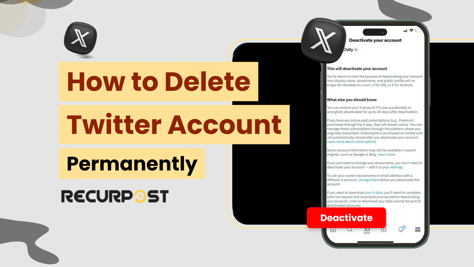 How to Delete Twitter Account Permanently in 2025