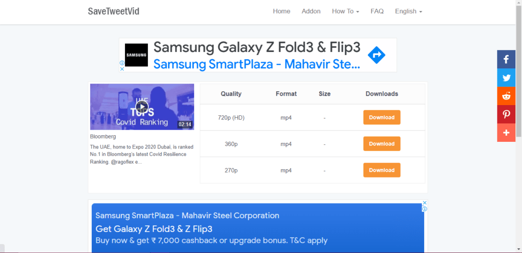 How To Save Twitter Videos on PC/Desktop: Step 6