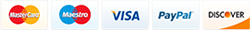 Visa MasterCard Paypal 