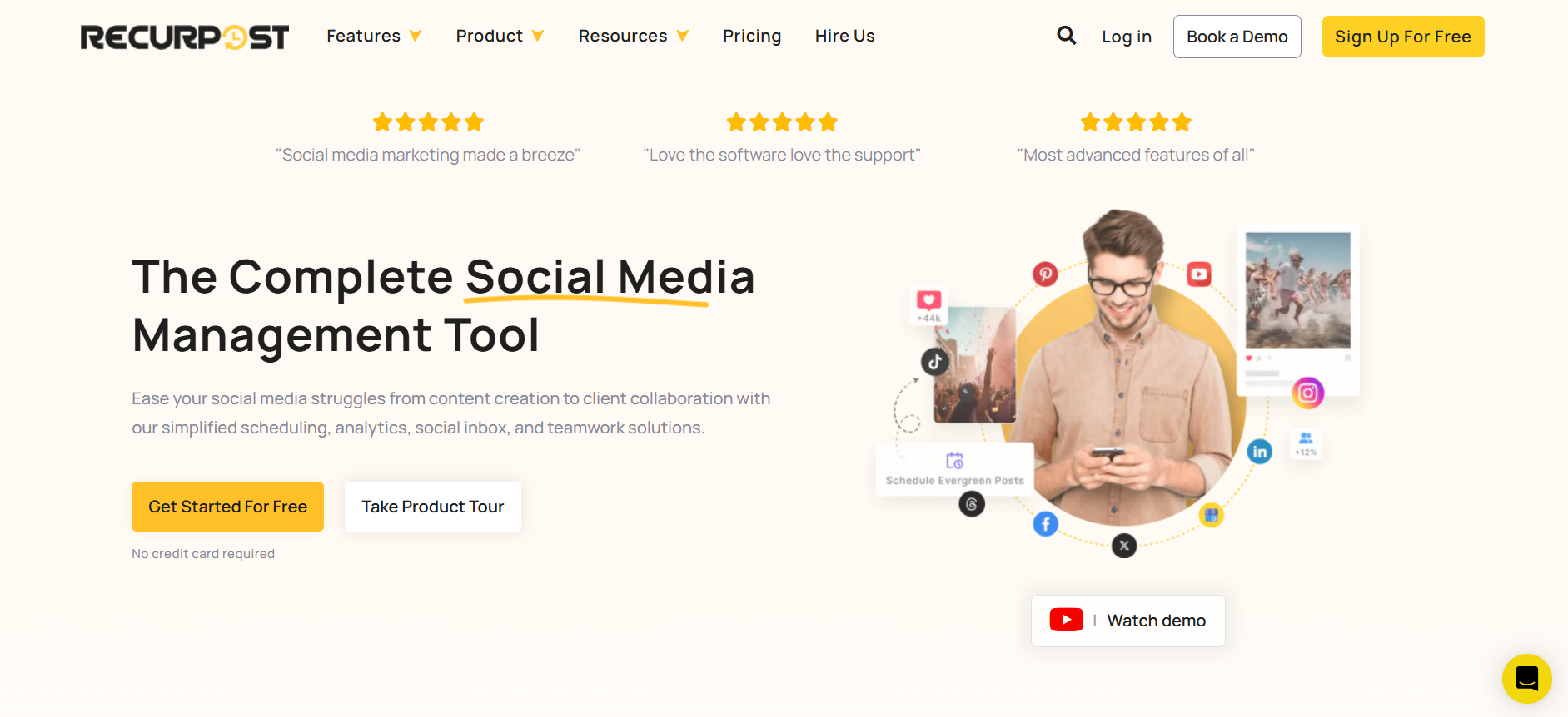 RecurPost- a social media management tool