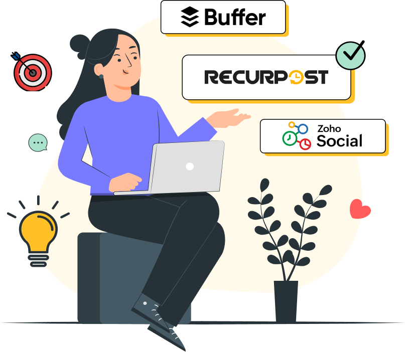 Buffer Vs Zoho social