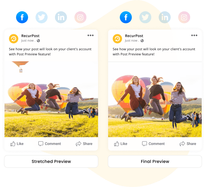stretched images-post preview