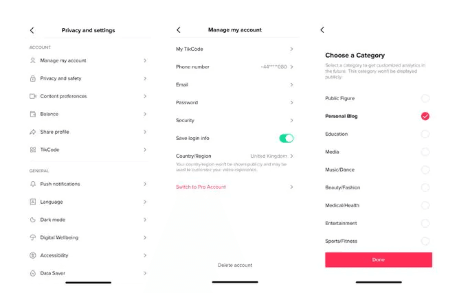 Switch to Pro account to get access to the analytics for best time on TikTok.