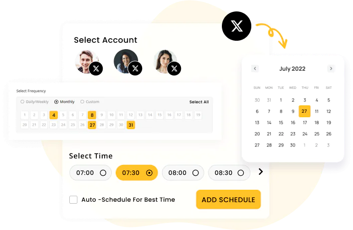 Tweet scheduler for bulk upload