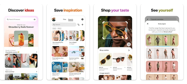 Pinterest visual discovery platform with 537 million MAU