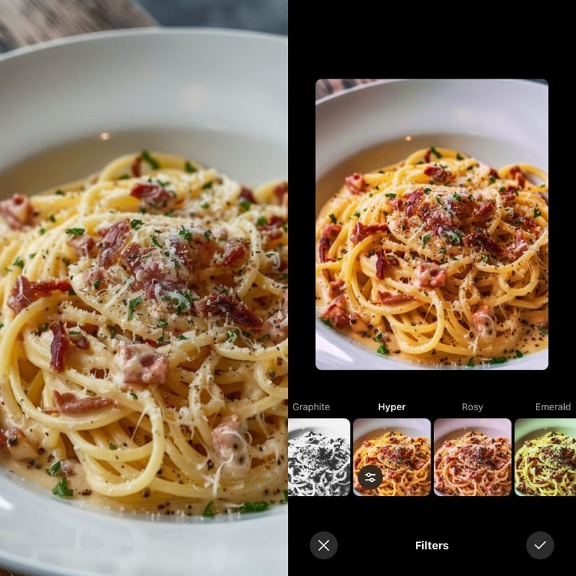 Instagram Filters for Food Pics
