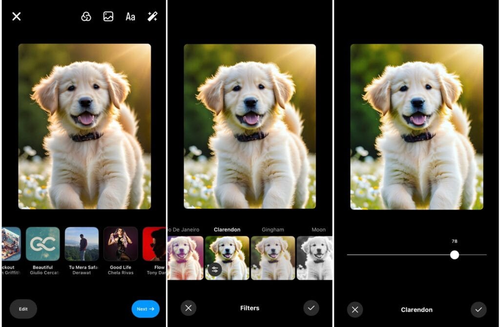 Instagram Filters for photos and videos