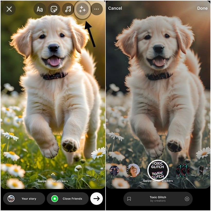 Instagram Filters for stories