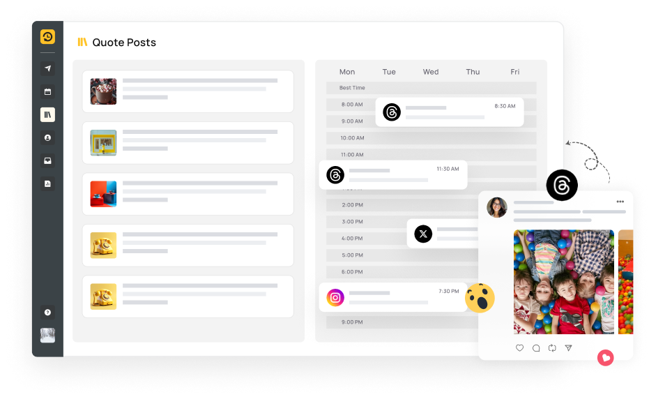 Plan, Create, and Schedule Threads with Ease