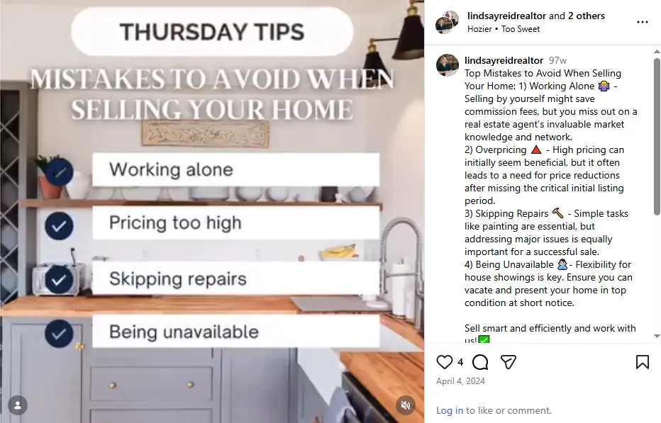 Common home selling mistakes explained in educational real estate posts