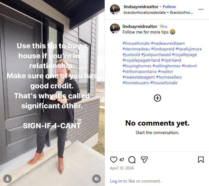 Real estate meme highlighting buyer challenges and credit tips