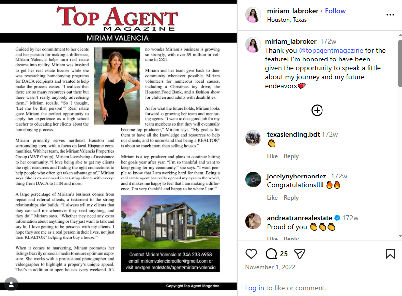 Real estate post showcasing future residential development project