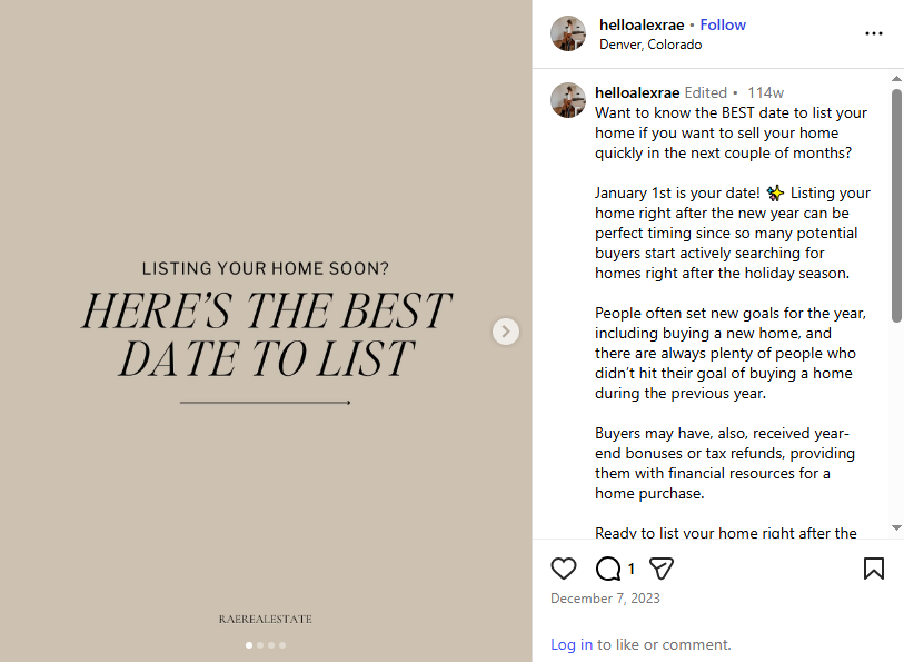 Seller guidance content designed for engaging real estate posts