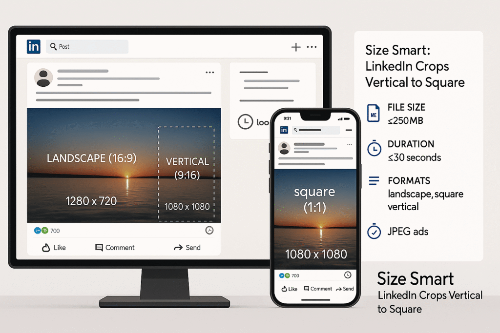 LinkedIn In-Feed and Ad specs