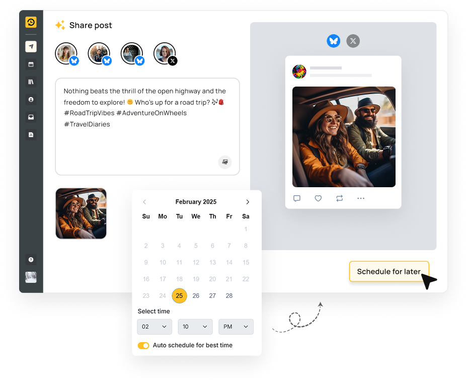 Schedule and Shine on Bluesky
