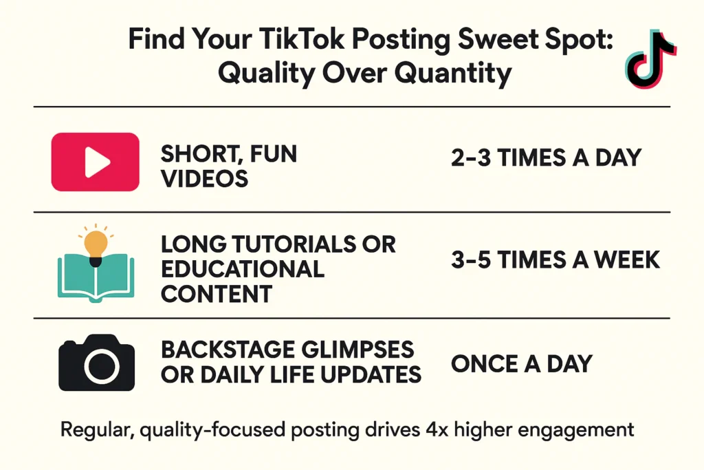 Sync your posting speed with your content style 