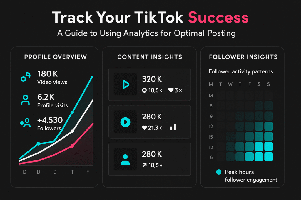 Use TikTok analytics to track follower activity