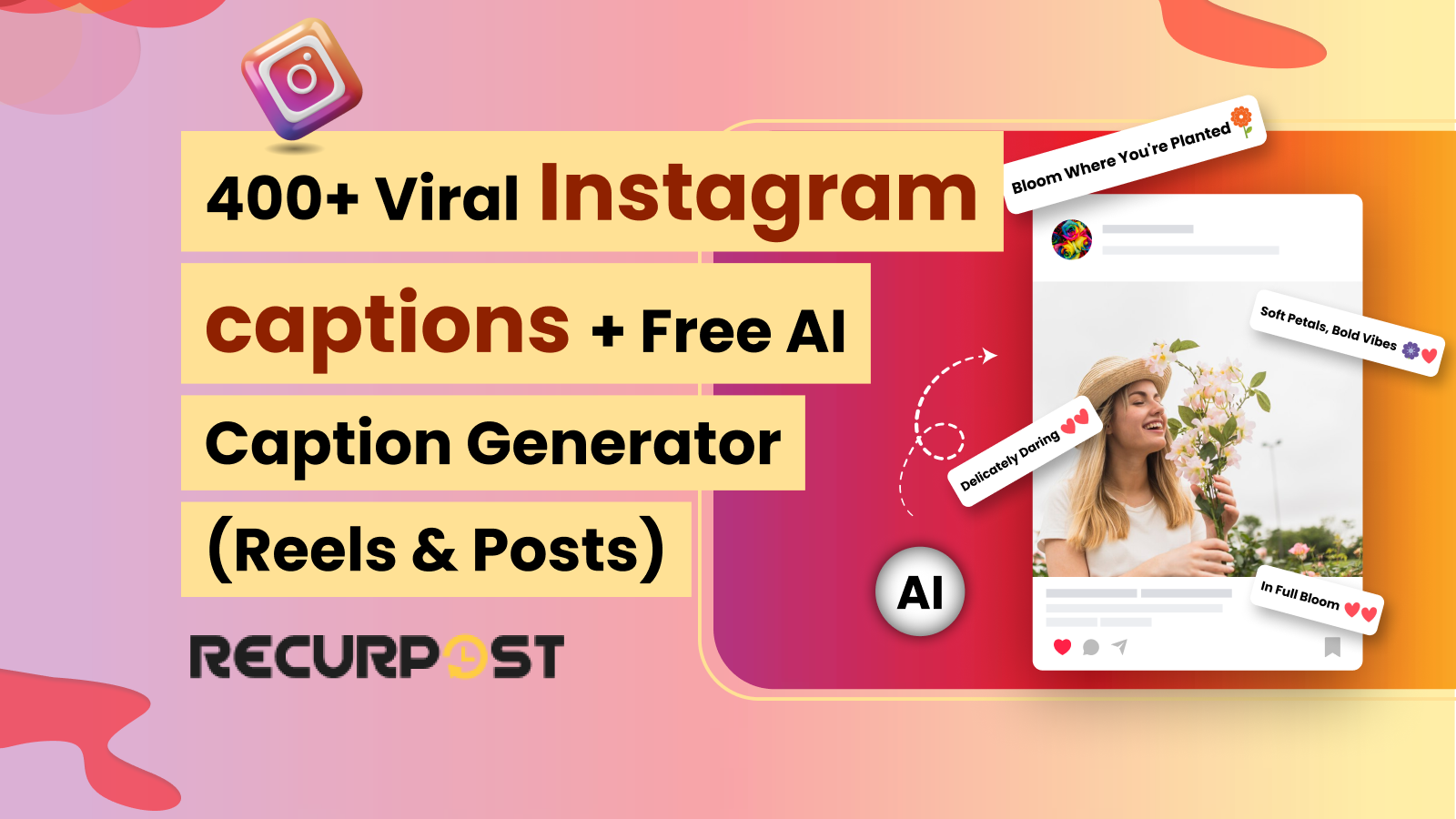 400+ Viral Instagram Captions + Free AI Caption Generator (Reels & Posts)