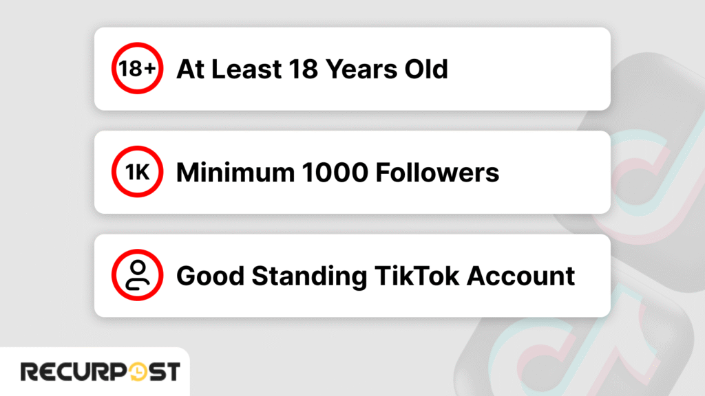 What Are the Basic Requirements for TikTok Live Streaming?