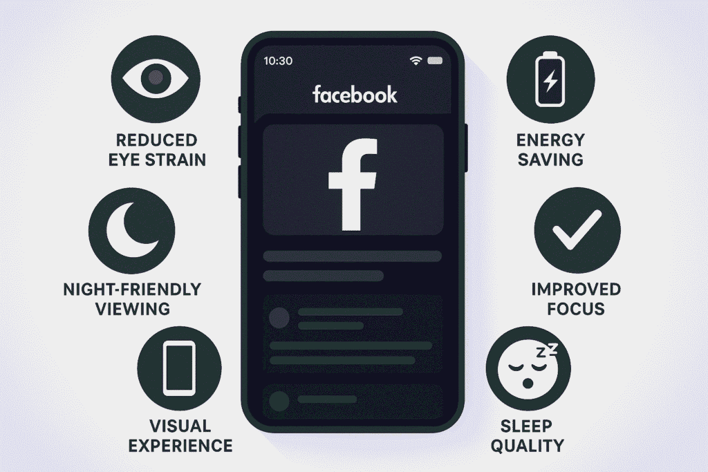 What Benefits Does Facebook Dark Mode Offer?