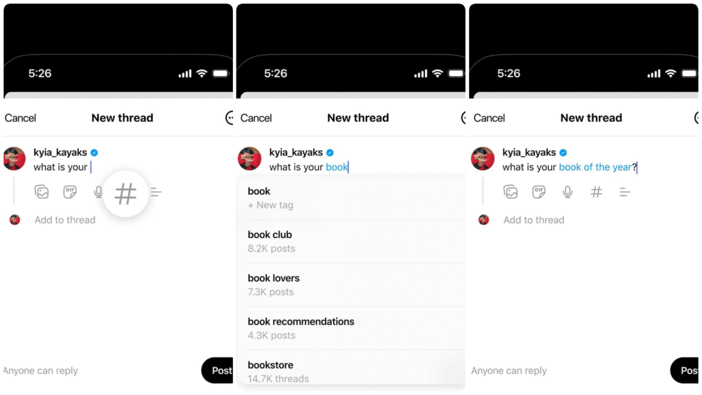 Topic Tags_Threads Content Formats