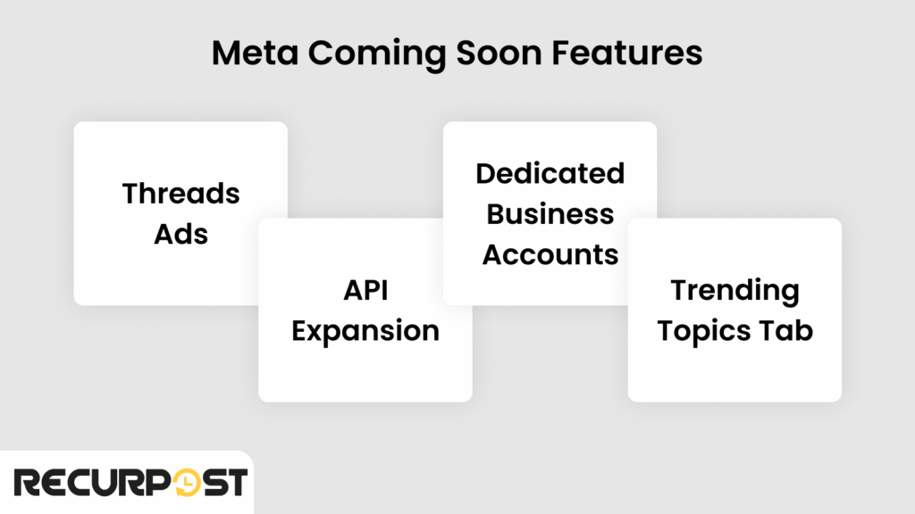 Meta Coming soon Features