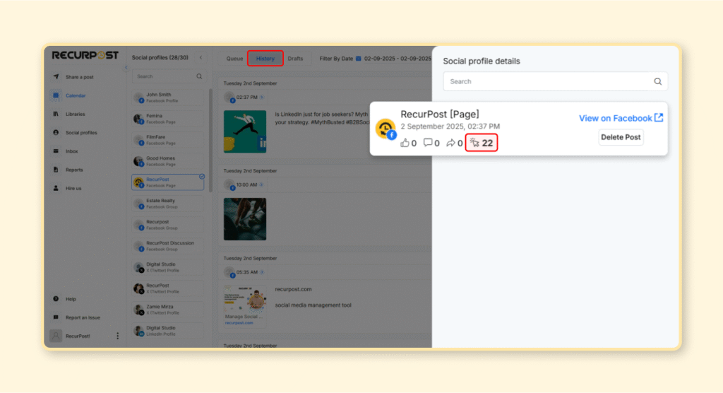 Track Clicks on Every Shared Link in Recurpost