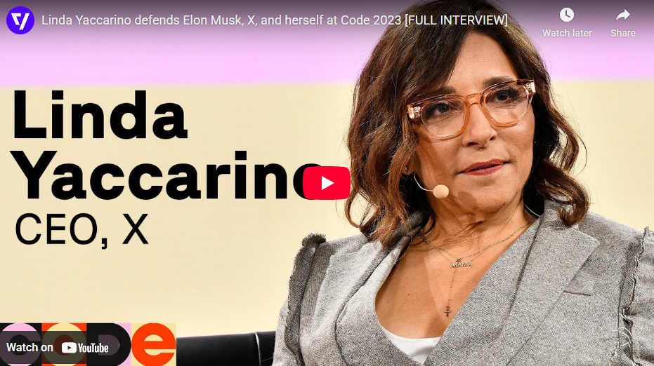 Linda Yaccarion Defends elon musk