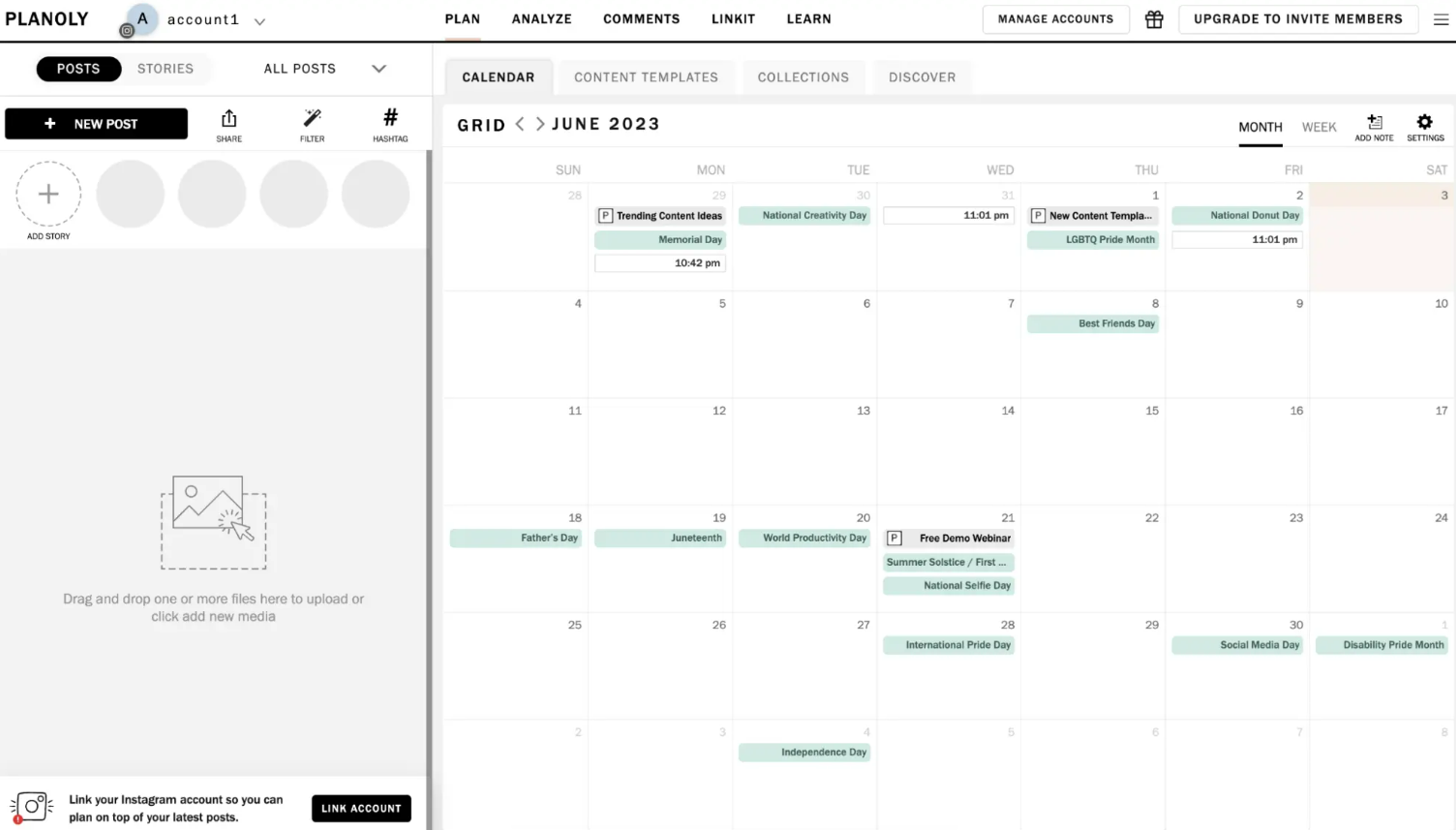 Planoly Calendar