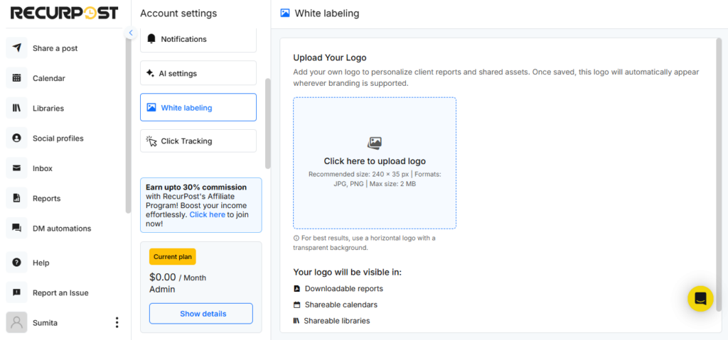 RecurPost White Label
