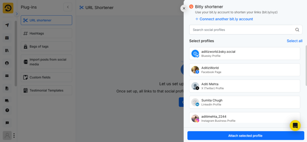 Bitly Shortener in RecurPost