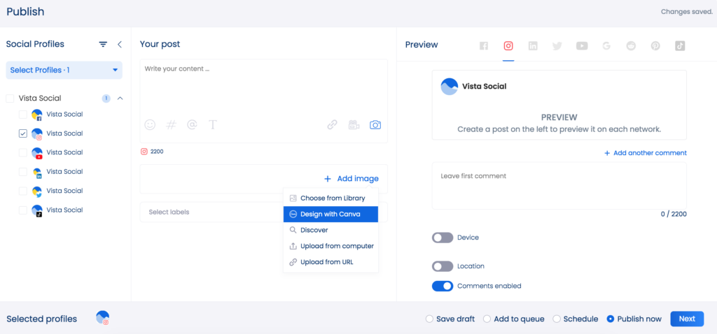 Vista Social Integrations
