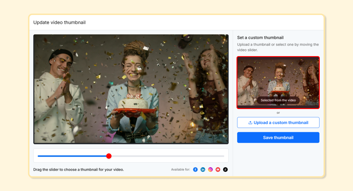 Update video thumbnails feature in RecurPost