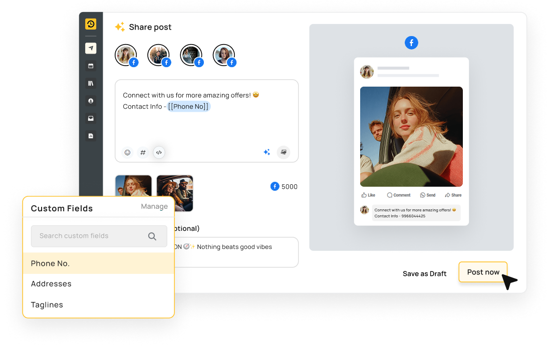Craft Unique Content without typing repetitive details​