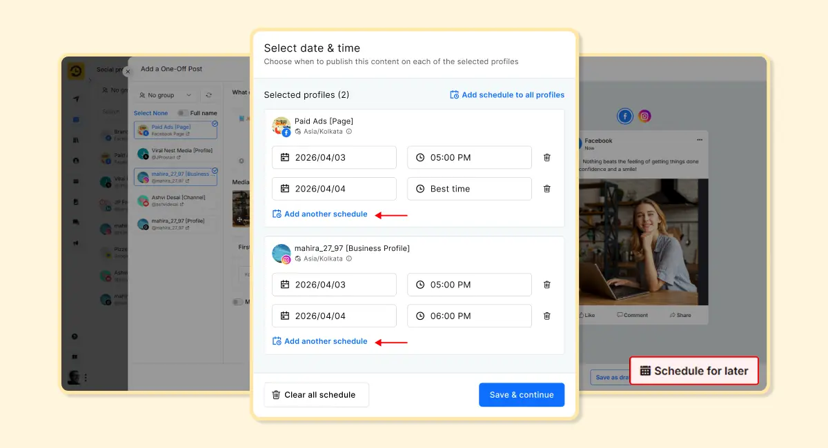 One-off scheduling gets flexible in RecurPost